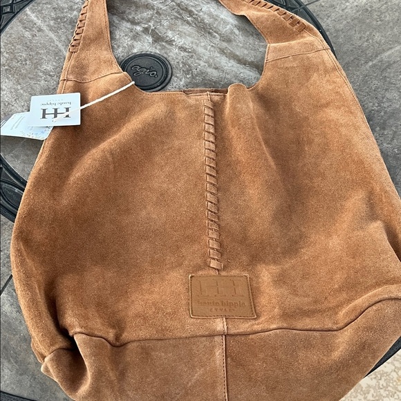 Haute Hippie | Tan Suede/Leather Festival Hobo Bag w/ Matching Mini Bag - Picture 16 of 17